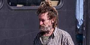 Adam David Tucker,who is living in a bus in Nelson Place,Williamstown and claims he is no longer a citizen of Australia.