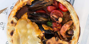 Go-to dish:Cacciucco seafood pie.