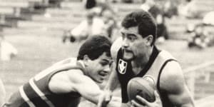 Former Richmond player Phil Egan (right) conducted the recent review into cultural safety at Hawthorn.