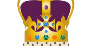 The historic St Edward’s Crown ... emoji.