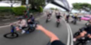 The peak hour rideout has prompted fresh calls for e-bike reform.