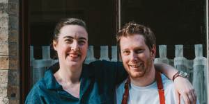 Mark Hannell and Rebecca Baker outside their new restaurant Reed House.