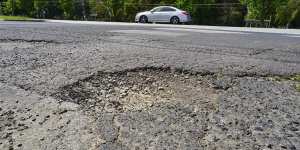 These potholes are so bad that the speed limit has to be dropped