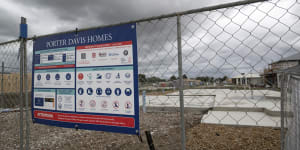 1700 new home builds have been left in limbo after Porter Davis Homes collapsed.