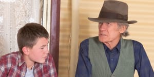 Bill Nighy stars as sheep farmer Spencer in Buckley’s Chance,while Mason Burch plays his grandson Ridley. 