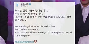 BTS donates US$1m to Black Lives Matter