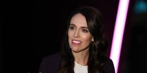 New Zealand's Prime Minister Jacinda Ardern:on track for a big win.