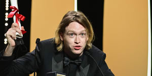 Caleb Landry Jones won best actor for Nitram during the closing ceremony of the 74th annual Cannes Film Festival.
