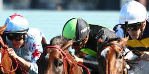 Lady Laguna explodes away in the Canterbury Stakes to give Tyler Schiller his second group 1 victory.