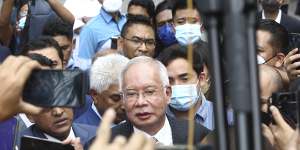 Former Malaysian prime minister Najib Razak was jailed for corruption last year.