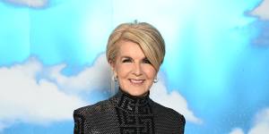 Stylish turn:Julie Bishop dressed for revenge at DJ’s fashion launch