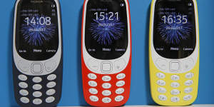 The new Nokia 3310 mobile phone. 