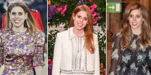 The recent fashion hits of Princess Beatrice of York:Wearing The Vampire’s Wife at Windsor Castle,May 11;Wearing Alice + Olivia at the label’s London store opening on May 26;In Australian label Zimmermann in Sweden,April 27.