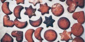 Closeup view of burned gingerbread cookies Cooking disaster,burnt cookies iStock
