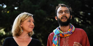 Jonathan Sri gained national attention when he stood beside resigning senator Larissa Waters in 2017,earning the moniker “Rainbow Scarf Man”.