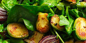 Roasted Brussels sprout salad.