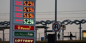 US petrol prices soared last year. 