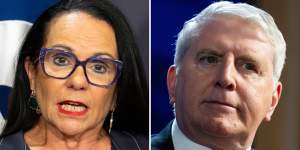 Outgoing … Linda Burney and Brendan O’Connor.