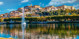 Coimbra and the Mondego River.
