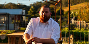 Sara Dining culinary director and head gardener Alex Prichard. 