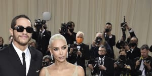 Kim Kardashian and Pete Davidson at the Met Gala in May.