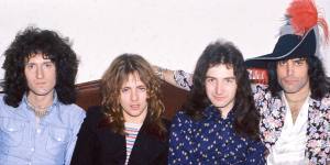 From left:Brian May,Roger Taylor,John Deacon,Freddie Mercury. 