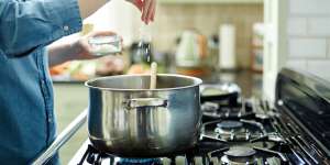 Salt the water when cooking starchy things or boiling vegetables.