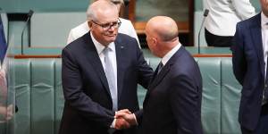 Opposition Leader Peter Dutton backed former prime minister Scott Morrison’s record in his budget reply speech.