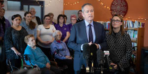 Bill Shorten has acknowledged aged-care workers are underpaid,but said any policy would have to wait until the completion of the royal commission.