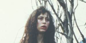The character Ronette Pulaski in a scene from Twin Peaks.