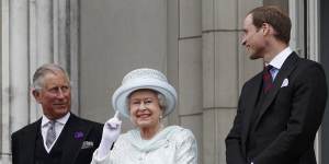 Queen Elizabeth II wore the Cullinan brooch on the balcony for the Diamond Jubilee in 2012.