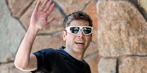 OpenAI chief executive officer Sam Altman arriving at the Allen&Co. Media and Technology Conference in Sun Valley,Idaho.
