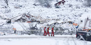 Three bodies recovered from Norwegian landslide,seven still missing