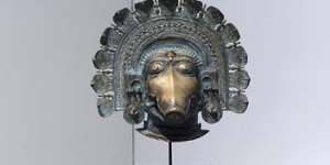 Secrets of the past ... a mask depicting the spirit Panjurli from Tulu Nadu,Karnataka.