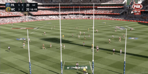 The 18 second passage of play where West Coast didn't touch the ball