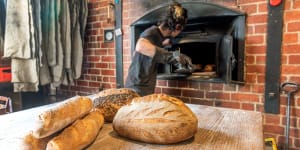 Cannibal Creek Bakehouse uses an oven from the 1890s.