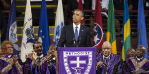 In South Carolina in 2015,President Barack Obama sang Amazing Grace at the eulogy for Clementa Pinckney,who was murdered by a white supremacist.