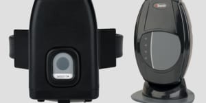 A self-contained Attenti one-piece tracking device as shown on the company’s website.