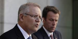 Prime Minister Scott Morrison and Education Minister Dan Tehan announce $4.4 billion for private schools on Thursday.