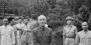 General Chiang Kai-shek,leader of the Kuomintang,in 1949.