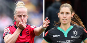 Kasey Badger was told she would never referee in the NRL. On Sunday,she proves them wrong