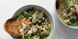 You can feel this vegie-packed chicken soup doing you good.