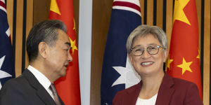 Penny Wong meets with Chinese Foreign Minister Wang Yi in Canberra.