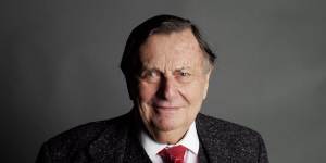 Lonely at the top:the late Barry Humphries photographed in 2016.