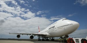 Qantas 747-400:Not the newest kid on the block but the 24-seat upper deck business section still takes a lot of beating.