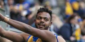 Willie Rioli back in Perth ahead of likely AFL return with West Coast