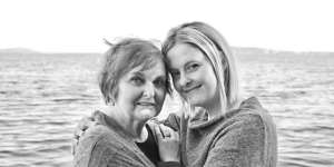 Kate Absolon and her mother Pam,who died in 2016. 