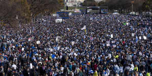 Tens of thousands of Americans attended the March for Israel in Washington on Tuesday.