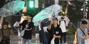 Deaths as Typhoon Trami lashes Japan