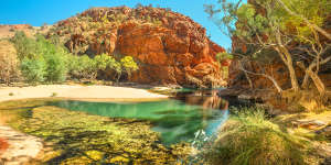 Ellery Creek Big Hole in the West MacDonnell Ranges.